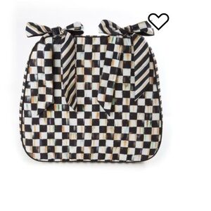 Black & White Checker McKenzie Childs seat cushions - 4